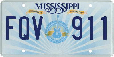 MS license plate FQV911