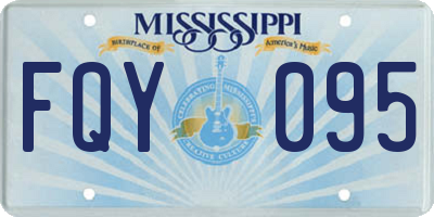 MS license plate FQY095