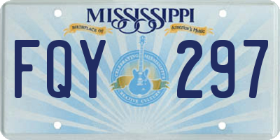 MS license plate FQY297