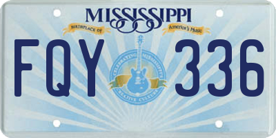 MS license plate FQY336