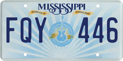 MS license plate FQY446