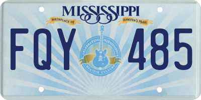 MS license plate FQY485