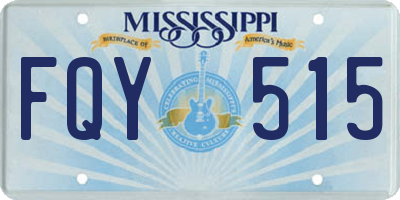 MS license plate FQY515
