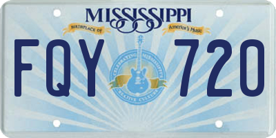 MS license plate FQY720