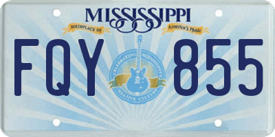 MS license plate FQY855