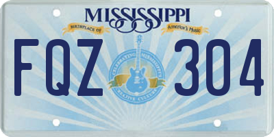 MS license plate FQZ304