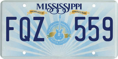 MS license plate FQZ559