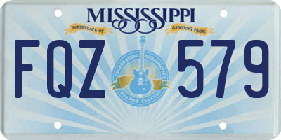 MS license plate FQZ579