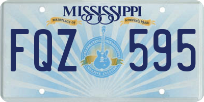 MS license plate FQZ595