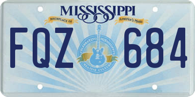 MS license plate FQZ684