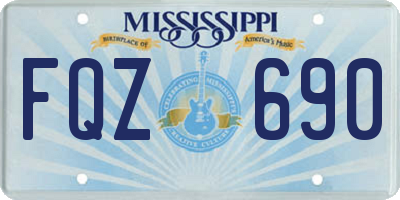 MS license plate FQZ690