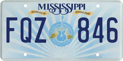 MS license plate FQZ846