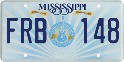 MS license plate FRB148
