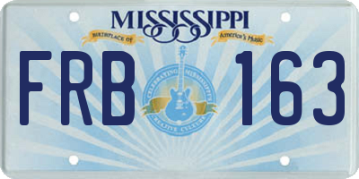 MS license plate FRB163