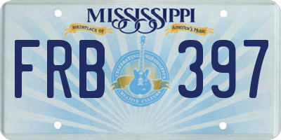 MS license plate FRB397