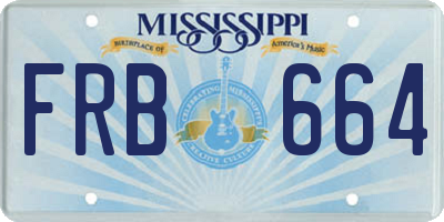 MS license plate FRB664