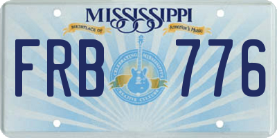 MS license plate FRB776