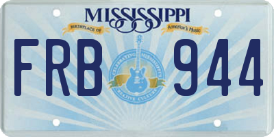 MS license plate FRB944