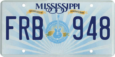 MS license plate FRB948