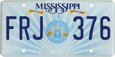 MS license plate FRJ376