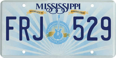 MS license plate FRJ529