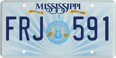 MS license plate FRJ591