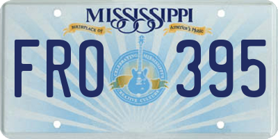 MS license plate FRO395