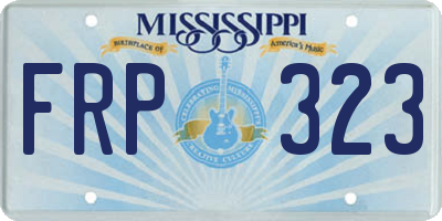 MS license plate FRP323