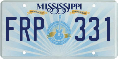 MS license plate FRP331