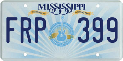 MS license plate FRP399