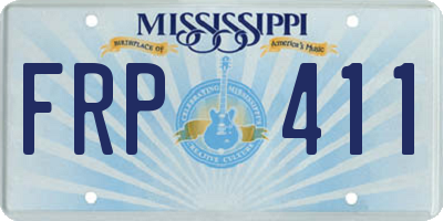 MS license plate FRP411