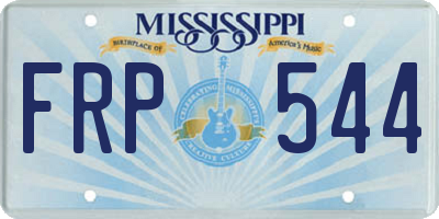 MS license plate FRP544