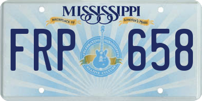 MS license plate FRP658