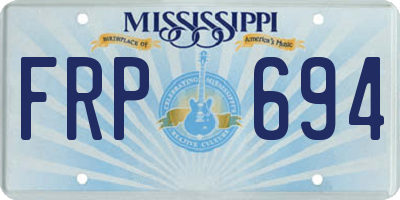 MS license plate FRP694