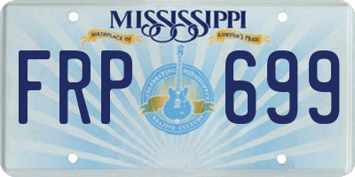MS license plate FRP699