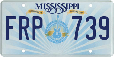 MS license plate FRP739