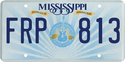 MS license plate FRP813