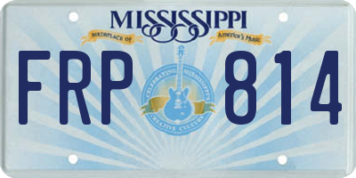 MS license plate FRP814
