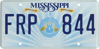 MS license plate FRP844