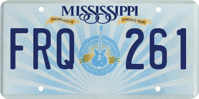 MS license plate FRQ261