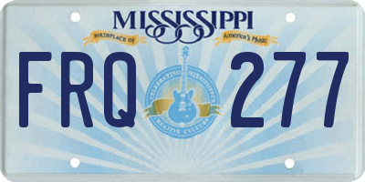 MS license plate FRQ277