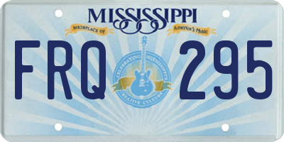 MS license plate FRQ295