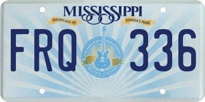 MS license plate FRQ336
