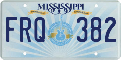 MS license plate FRQ382