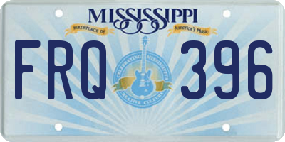 MS license plate FRQ396