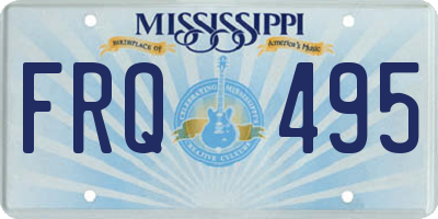 MS license plate FRQ495