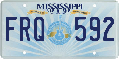 MS license plate FRQ592