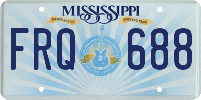 MS license plate FRQ688
