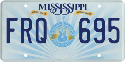 MS license plate FRQ695