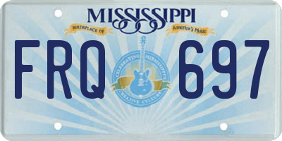 MS license plate FRQ697